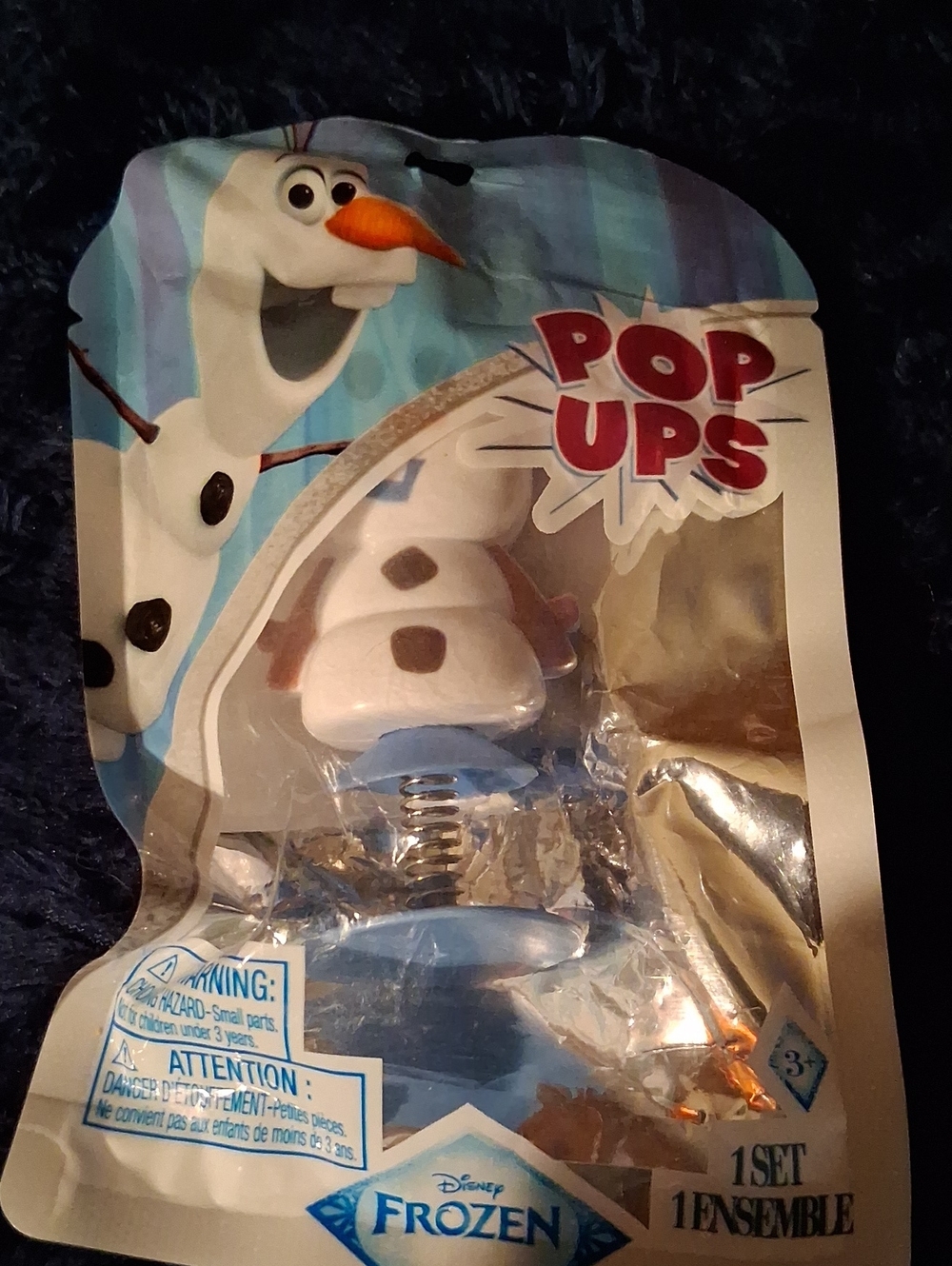 Disney Olaf Pop Ups Toy - White, Blue & Orange